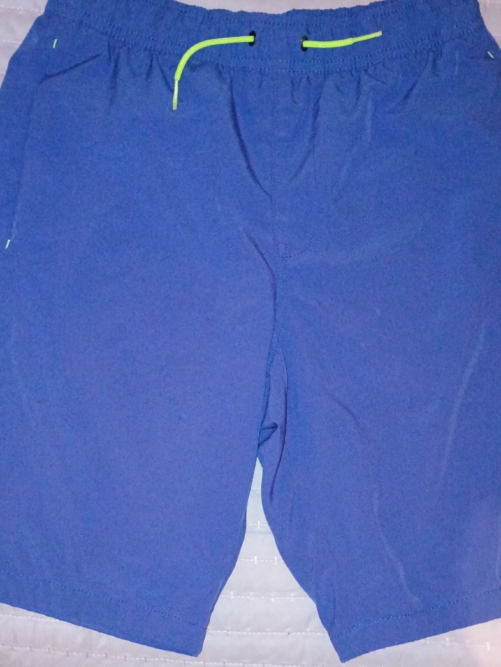 GAP Navy Blue Shorts with Neon Yellow-Green Lining